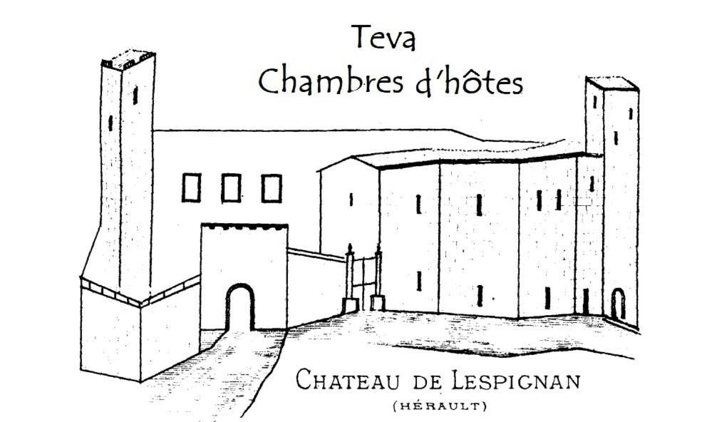 Teva Bed & Breakfast Lespignan Bagian luar foto